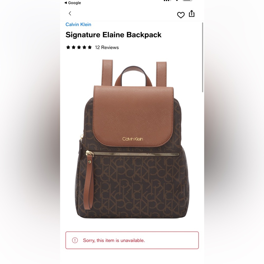 Calvin Klein backpack